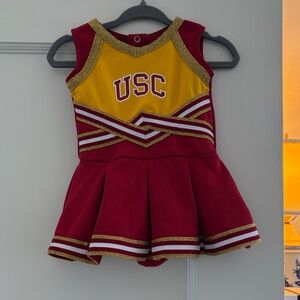 USC Kids Cheerleader Dress - Red and Gold